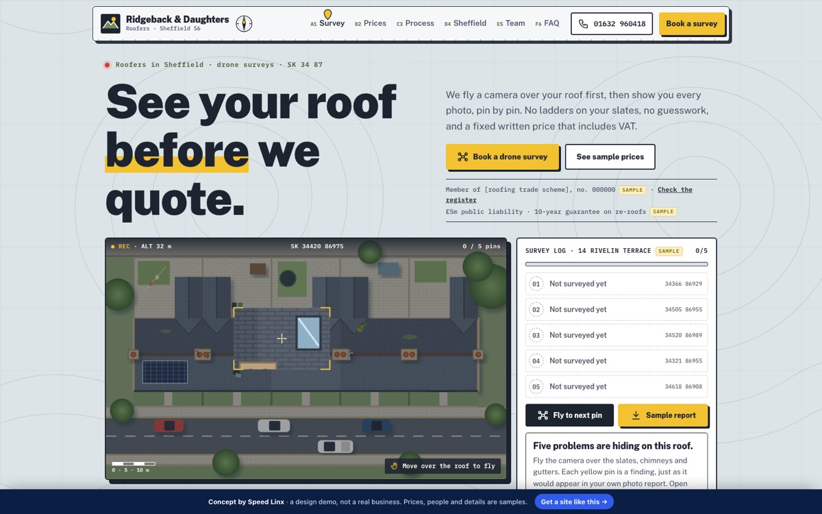 Ridgeback & Daughters concept website